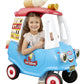 Little Tikes Cozy Ice Cream Truck Ride On Car, Large Multicolored Plastic, Model 657856M, Gift for Kids Ages 1.5-5 Years Old