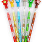 TINYMILLS 24 Pcs Wizard Multi Point Stackable Push Pencil Assortment with Eraser for Wizard Birthday Party Favor Prize Carnival