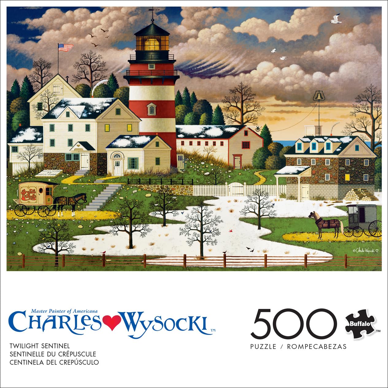 Buffalo Games - Charles Wysocki - Twilight Sentinel - 500 Piece Jigsaw Puzzle For Adults -Challenging Puzzle Perfect For Game Ni