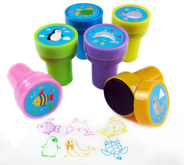 TINYMILLS 24 Pcs Ocean Life Stampers for Kids