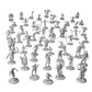 Monster Protectors 56 Unpainted Fantasy Mini Figures- All Unique Designs- 1 Hex-Sized Compatible with DND Dungeons and Dragons, 