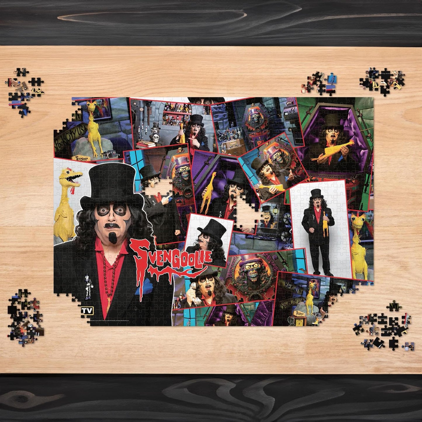 Toynk Svengoolie Collage 1000-Piece Jigsaw Puzzle | 19x27 Inches | Multi-Color | Fun Brain Teaser for Adults | Model 614393