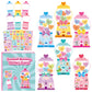 CY2SIDE Valentines Gumball Machine Stickers - 12 Sets of Valentines Day Conversation Heart Sticker Art Craft for Kids School Act