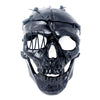 STORM BUY ] Steampunk Style Metallic Scary Horror Skeleton Mask for Halloween Costume Cosplay Party (Black)