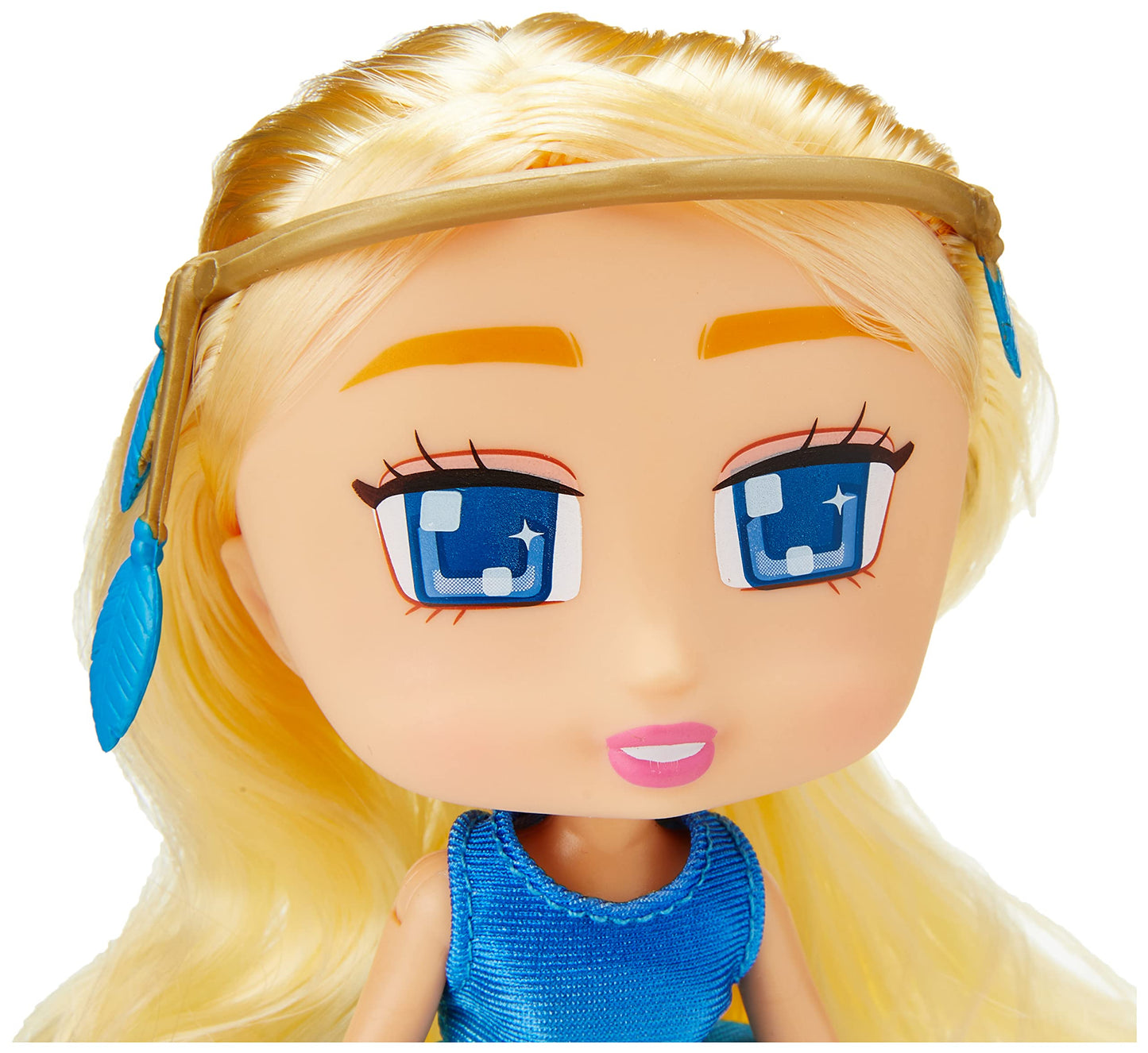 Boxy Girls Jay At Play Blonde With Blue Dress