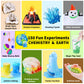 Unglinga 150 Experiments Science Kits For Kids Boys Girls, Scientific Toys Gifts Ideas Birthday Christmas, S.T.E.M Project Chemistry Break Geodes, Volcano, Physics Educational Activities