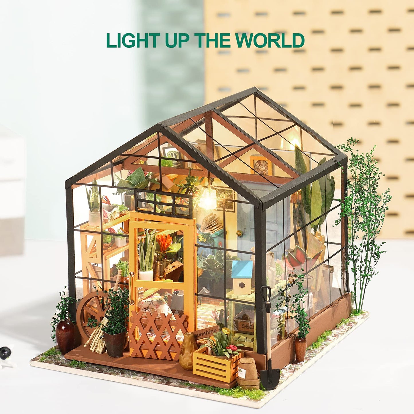 Rowood Miniature House Kit, Tiny House Kits To Build To Live In, Diy Mini Dollhouse Model Kits For Adults, Crafts For Adults Teen Gifts On Birthday Christmas - Cathy'S Flower House
