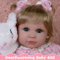 EKOKIZ Realistic Baby Doll 22-Inch Newborn Baby Doll Soft Cloth Body Lifelike Reborn Baby Dolls Cute Girls with Clothes and Toy