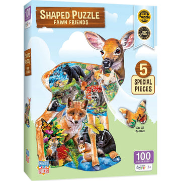 Fawn Friends 100 Pc Shaped