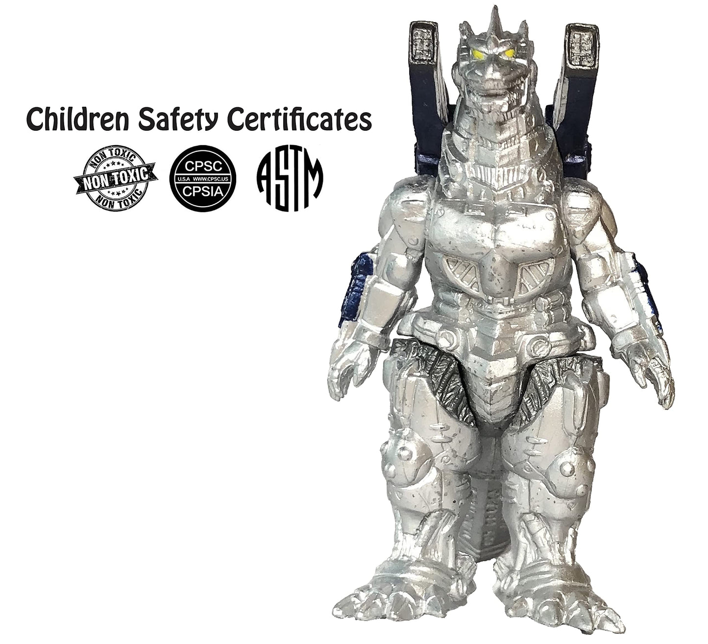 Twcare Set Of 4 Godzilla Toys Movable Joint Action Figures King Of The Monsters Burning Heisei Mecha Ghidorah Pack Plastic Mini Dinosaur Birthday Kids Cake Toppers Package
