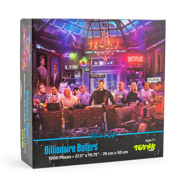 Tech Billionaires 1000-Piece Jigsaw Puzzle by Rachid Lotf | Stress Relief 1000 Piece Jigsaw Puzzle for mature-themed | Interactive Brain Teaser Game | Educational Puzzle & Games for mature-themeds | 29 x 20 Inches