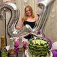 21 Balloon Number, Silver Number 21St Birthday Balloons 40 Inch, 21 Or 12 Years Old Silver Birthday Decorations For Men Women Hi