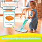 EP EXERCISE N PLAY Kids Spray Mop Toy - Toddler-Size Cleaning Set - Plastic - White Green Yellow for Ages 3-5 Years Old