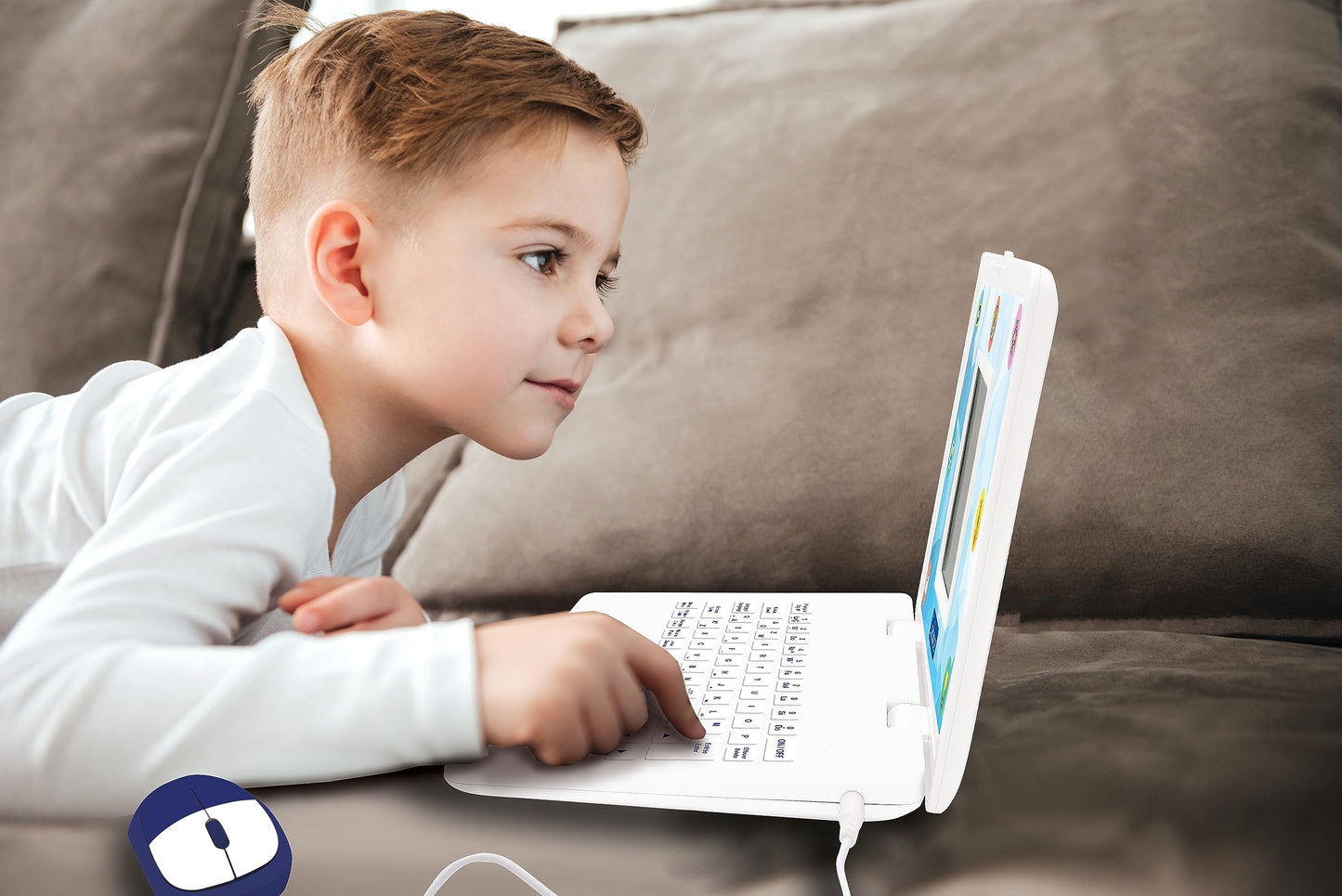 Lexibook - Bilingual And Educational Laptop English/Spanish - Toy For Children, 170 Activities To Learn Languages, Mathematics,