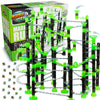 Marble Genius Marble Rails Extreme Set, 625 Piece Marble Run For Kids 8+ (55 Marbles, 80 Rail Pieces, 20 Base Pieces & More), Stem, Full-Color Instructions, Great For Kids & Teens