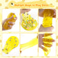 Lawoho Bear Clear Slime 300Ml, Yellow Clear Slime Kit For Girls Ages 8-12 With 9 Packs Slime Add-Ins, Slime For Kids Party Favors, Non Stick Slime Clay Toys Birthday Halloween Christmas Easter Gifts
