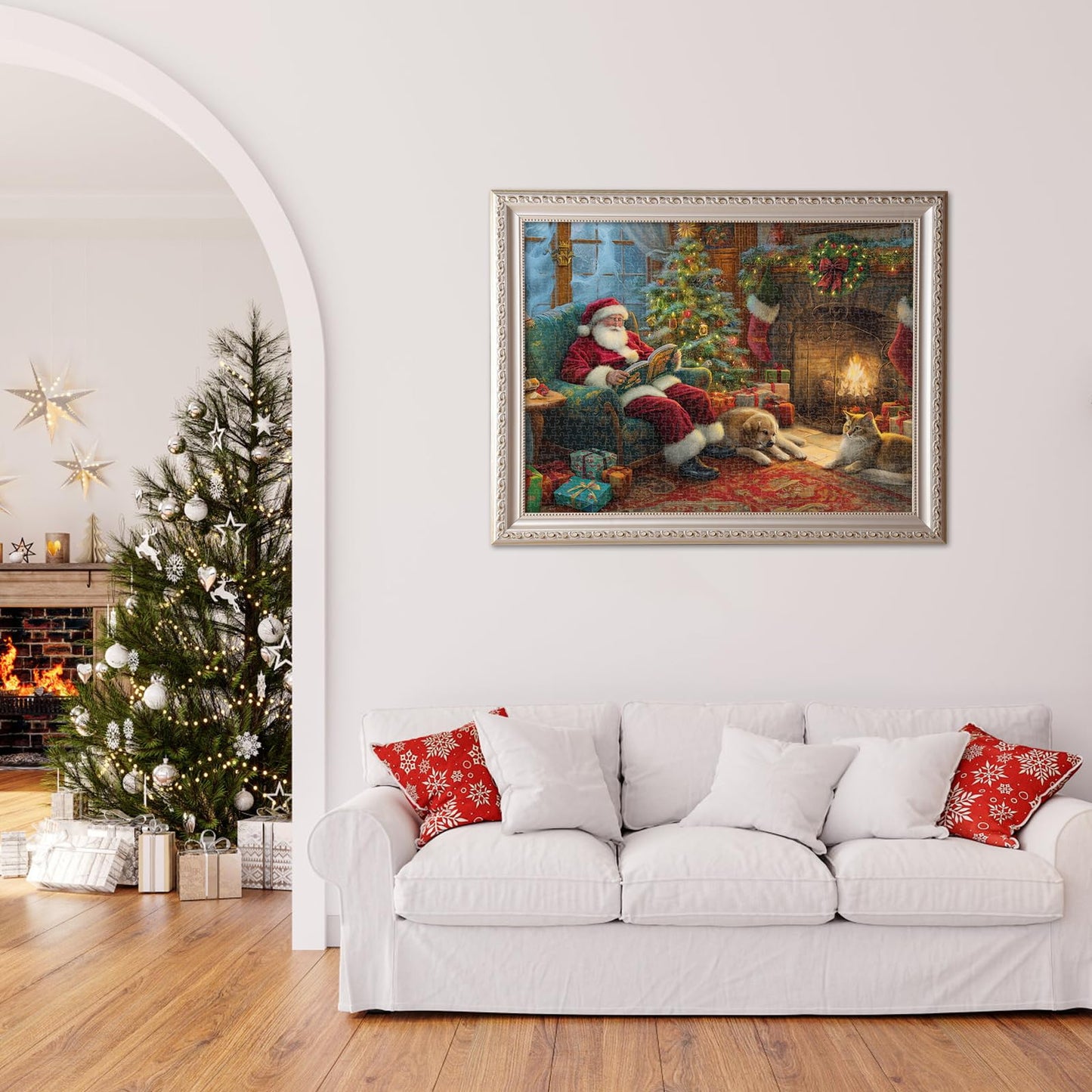 Nattork Jigsaw Puzzle 1000 Pieces for mature-themeds  Christmas House Challenging mature-themed Puzzles for Christmas Decor & Gift