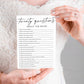 Wybgno Wedding Shower Games Cards, Twenty Questions About The Bride, Bridal Shower Games 25 Guests, Engagement Party Wedding Gam