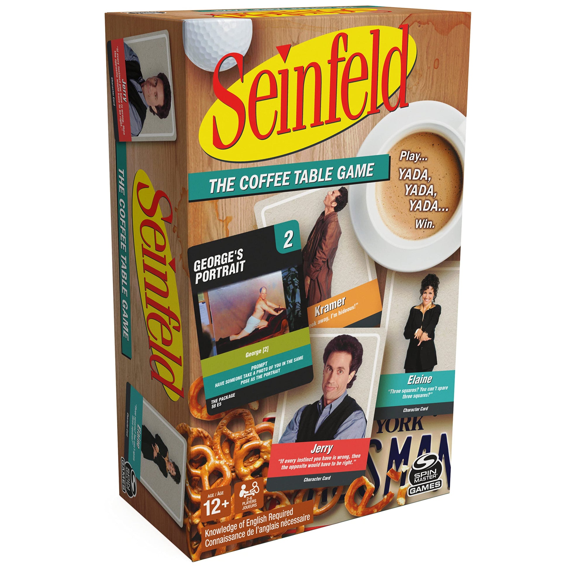 Seinfeld TV Show  The Coffee Table Board Game  Fun and Hilarious mature-themed Party Game for Ages 12 and up