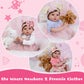 Milidool Reborn Baby Dolls Lifelike Girl Doll 22 Inch Realistic Newborn Baby Doll Real Looking Silicone Baby Dolls Girl With Feeding Bunny Toy Gift Set For Kids 3+