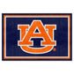 FANMATS 17982 NCAA Auburn University 5 x 8 Rug, 60 x 92/Small, Black