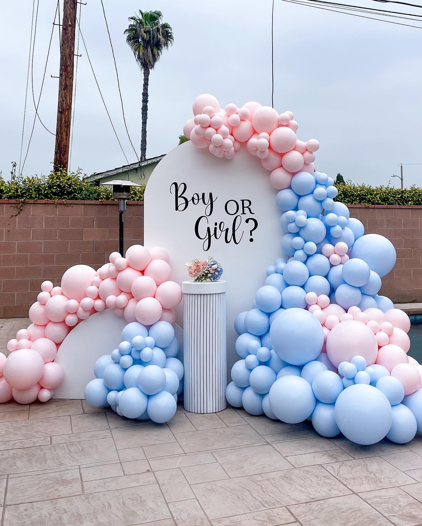 Bezente Pastel Blue Latex Party Balloons - 8 Pack 36 Inch Round Helium Light Blue Baby Blue Balloons For Boys Girls Birthday Bab