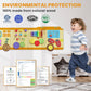Bluewood School Bus Wall Busy Board Panels, Toddler Learning Activity Center, Montessori Philosophy Sensory, Educational Toys, C
