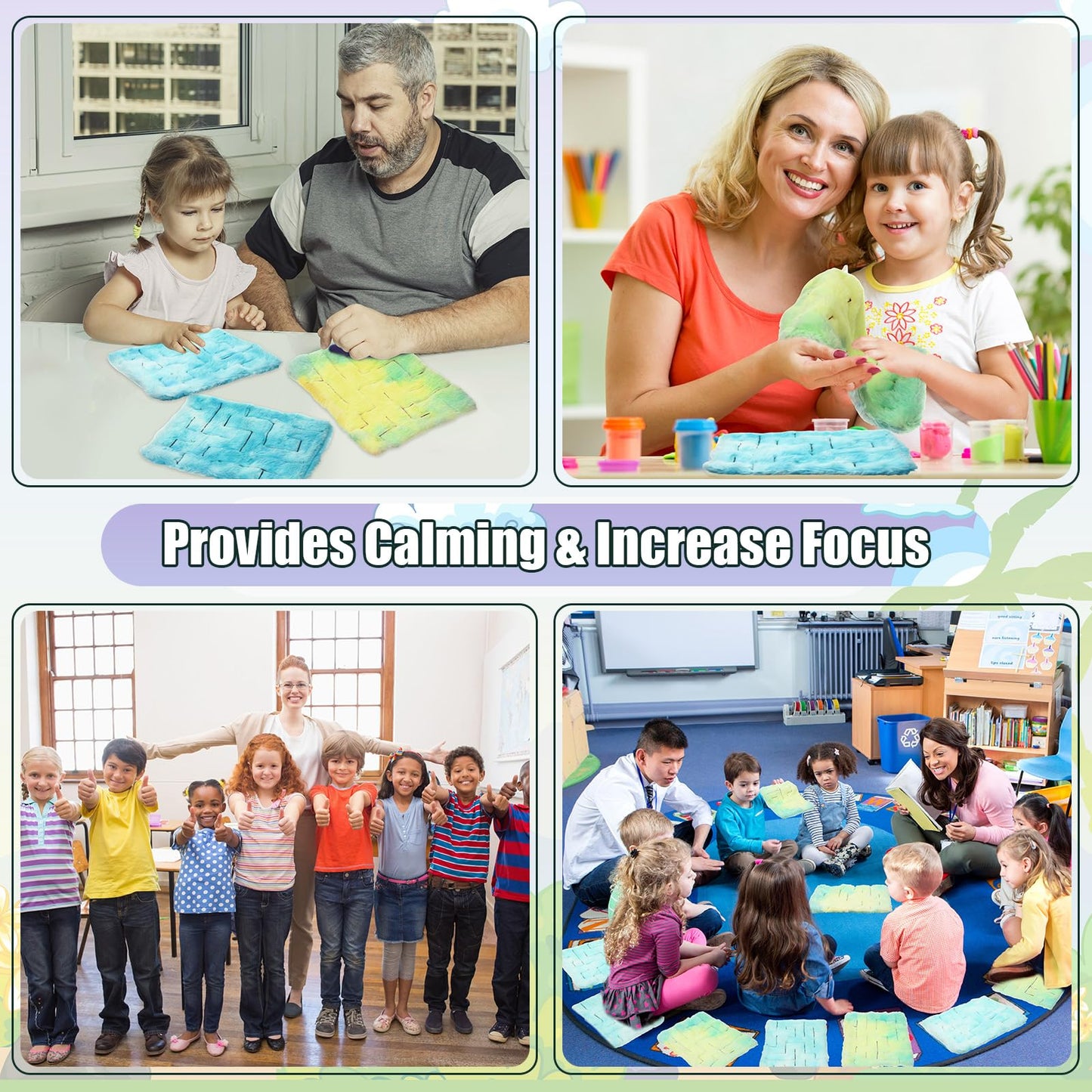 2 Pack Marble Maze Mat Fidget Sensory Tactile Sensory Toys Stress Relief Toys Anxiety Relief Toys Calming Toys For School Classr