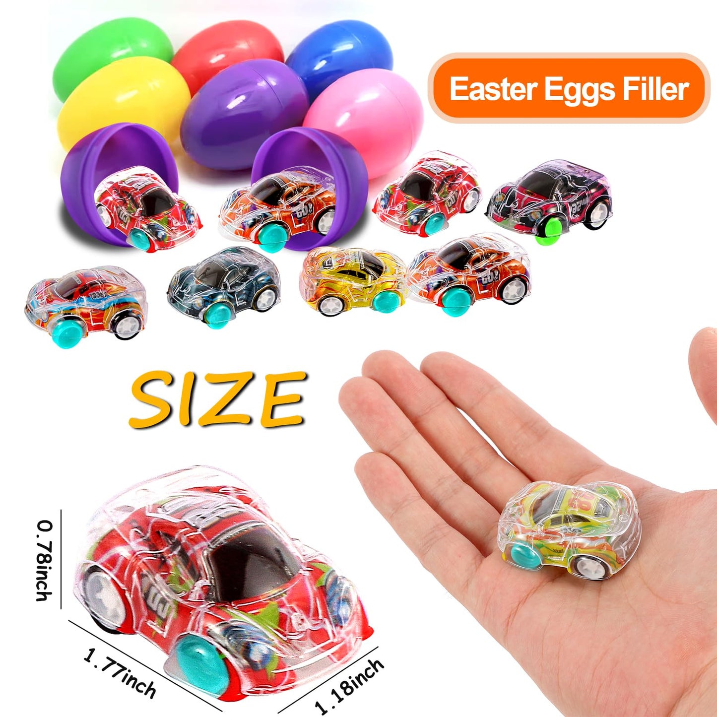 50 Pcs Mini Pull Back Cars, Party Favors For Kids Small Pull Back Race Cars For Kids Toddlers, Treasure Box, Classroom Prizes, P