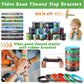 HyDren 179 Pcs Video Game Party Favors Includes Video Game Goodie Treat Boxes Punch Balloons Silicone Bracelets Keychains Badges