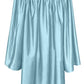 GradPlaza Shiny Choir Robe Kindergarten Preschool Graduation Gown Shiny Graduation Gown for Kids Sky Blue Size 24
