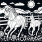 Masterpieces 60 Piece Jigsaw Puzzle For Kids - Horse And Pony Velvet Coloring - 14''X19''