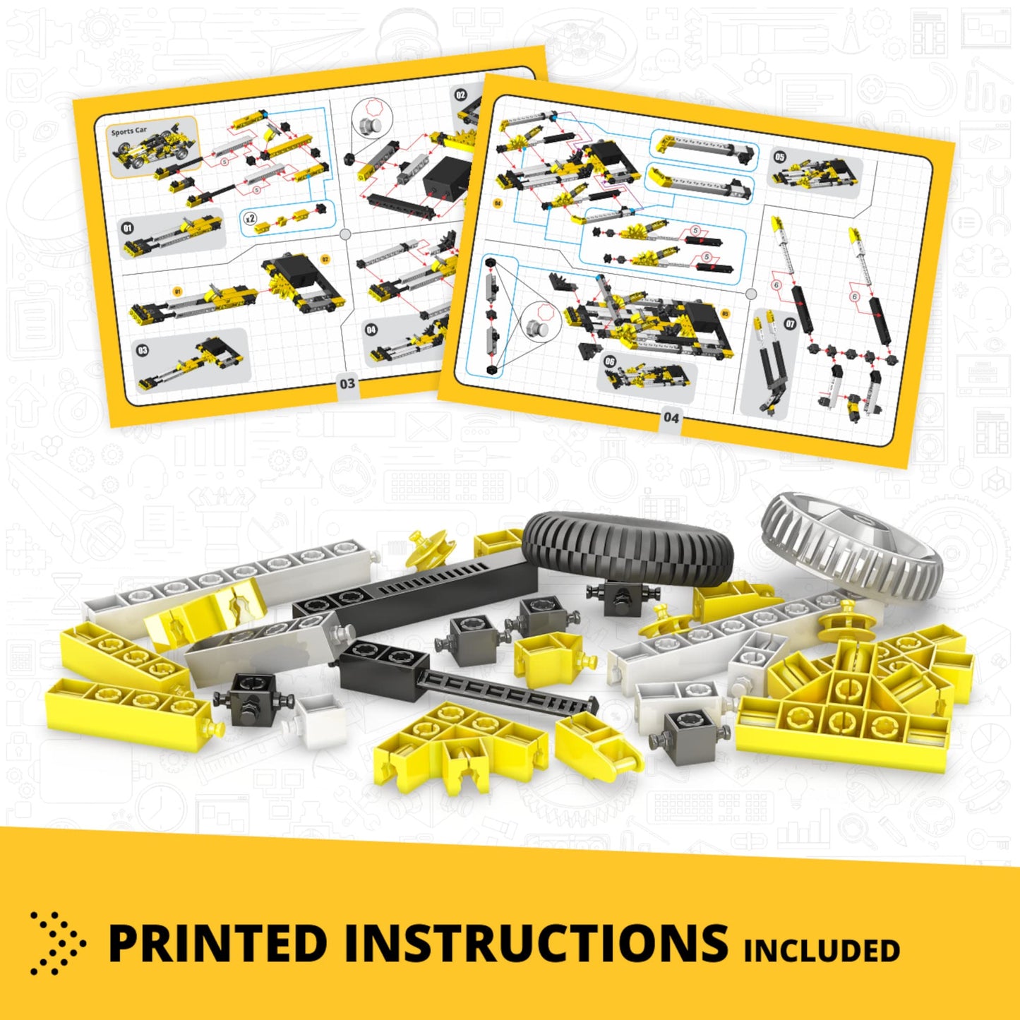 Engino- Inventor Stem Toys, 120 Motorized Models, Educational Toys For Kids 7+, Stem Projects For Inventors, Stem Building Toys, Gifts For Boys & Girls