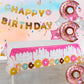 GGDE 1 Pcs Donut Dessert Theme Party Plastic Table Cover Birthday Party Decorations