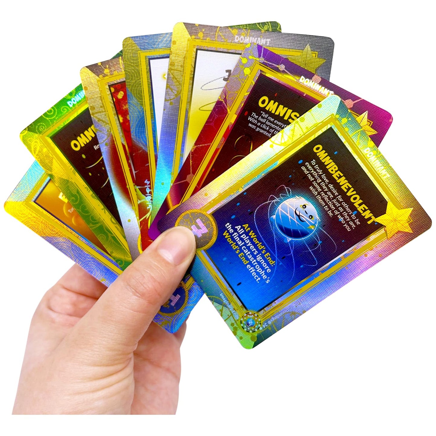 Doomlings Card Game: Imaginary Ends Expansion - Collectible Mystery Holofoils Gold Pack | Strategy Game for Kids  Teens & mature-themeds | 2-6 Players  Ages 7+ (7 Holofoils)