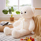 Yunnasi Big Teddy Bear Stuffed Animal 35 Inches Giant Stuffed Bear Gift For Girlfriend Children On Birthday Valentine'S Day Christmas, White