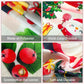 LDWLYW Christmas Birthday Backdrop Happy Birthday Christmas Banner Backdrop for Girls Kids Red Christmas Birthday Party Decorati