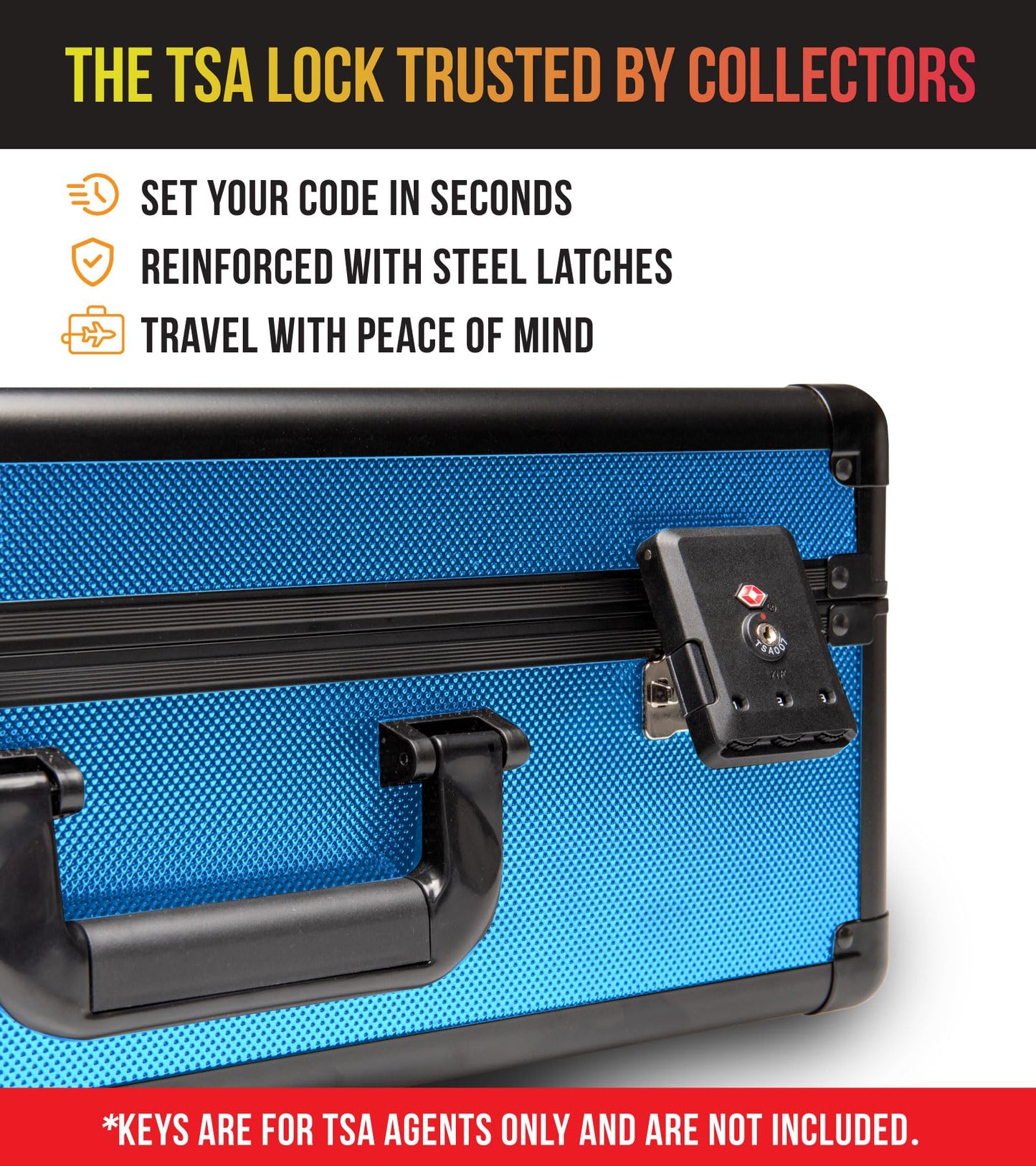 SLAB protective covering FUSION 3 Row Graded Card Storage Box PSA Card Slab Case For Graded cards Holds 120+ Slabs Graded Card Case PSA Slab Box Graded Card Storage Sports Baseball Card Collector Gifts (Royal Blue)