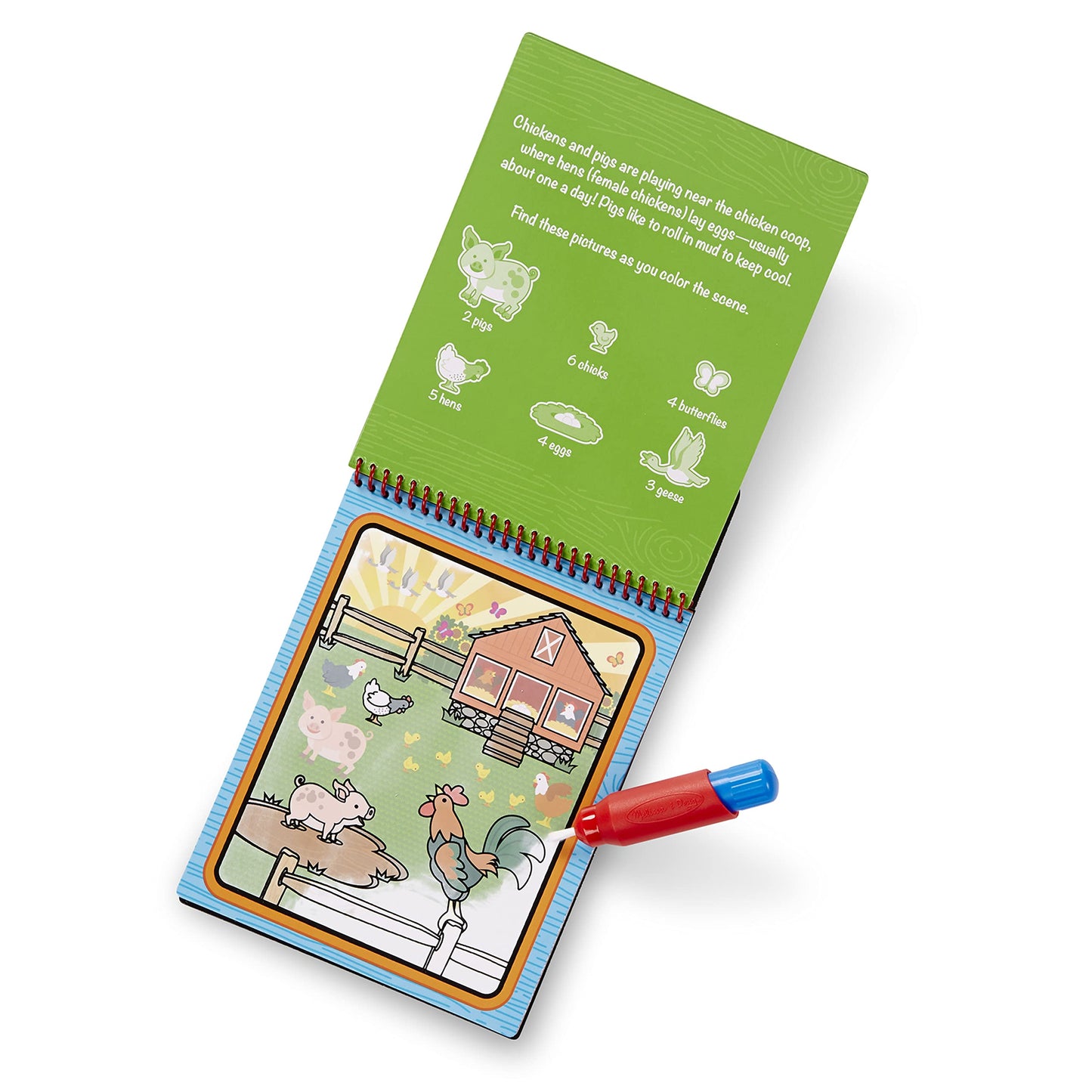 Melissa & Doug Water Wow! On The Farm - Stocking Stuffers, Children'S Paint , Activity Books For Toddlers And Kids Ages 3+