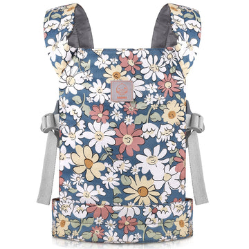Gagaku Baby Doll Carrier, Doll Carrier For Little Girls, Toy Baby Carrier For Dolls Kids, Baby Doll Carrier For Toddlers, Reborn Baby Doll Accessories - Pink - Anemone Flowers