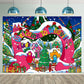 CUMIA Welcome to Whoville Backdrop - 8x6FT Winter Christmas Village Photography Background for Kids Birthday & Holiday Parties, Blue
