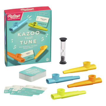 Ridleys Kazoo That Tune Song Guessing Game - Fun Song Games For Families, Fast-Paced Game For 2-4 Players, Ages 8+ - Includes 4