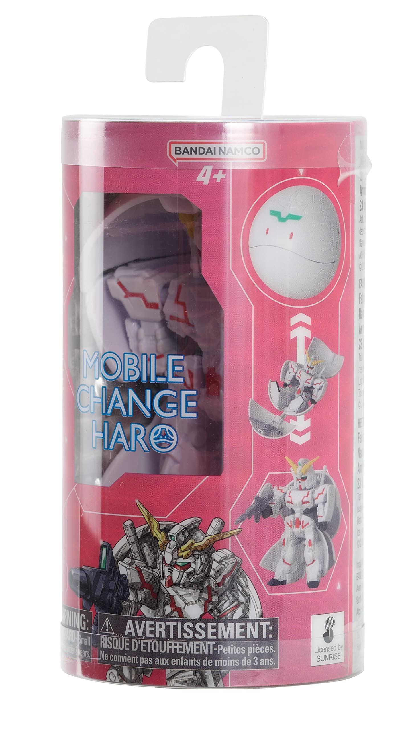 Bandai - Gundam - Mobile Change Haro - Unicorn Gundam 3.5 Action Figure (Box Of 6)