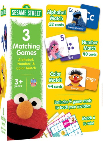 Sesame Street 3 Matching Games Edu