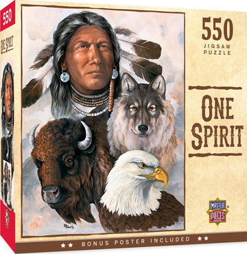 Masterpieces 550 Piece Jigsaw Puzzle For Adults, Family, Or Youth - One Spirit - 18''X24''