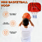 Sosation 2 Pcs Mini Basketball Hoop with 4 Basketball  Sticky Hook  Pump  Indoor No Drilling Basketball Hoop Decompress Game for Kid mature-themed Gift(Shoot  Basketball Pattern Style)