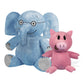 Yottoy Mo Willems Collection | Pair Of Elephant & Piggie Soft Stuffed Animal Plush Toys - 7” & 5” Sitting