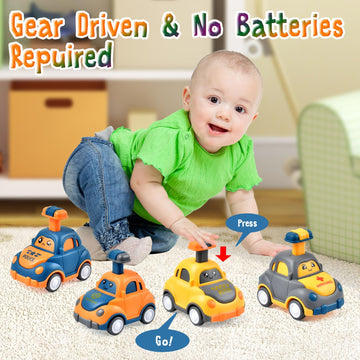 Soi-Meme Car Toys For Toddlers 1 2 3 Year Old Boy Girl First Birthday Gifts For Toddler Toys Age 1 2 3 Year Old Boy Birthday Gif