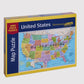 Hennessy Puzzles 1000 Piece Jigsaw Map - USA Highways, Rivers & Capitals, Chipboard, Model 2902