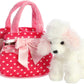Aurora® Fashionable Fancy Pals™ Fancy Pink Polka Dot™ Stuffed Animal - On-The-Go Companions - Stylish Accessories - 8 Inches
